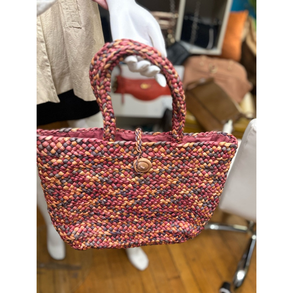 GAP Handbags - GAP Multicolor Woven Tote Bag One Size